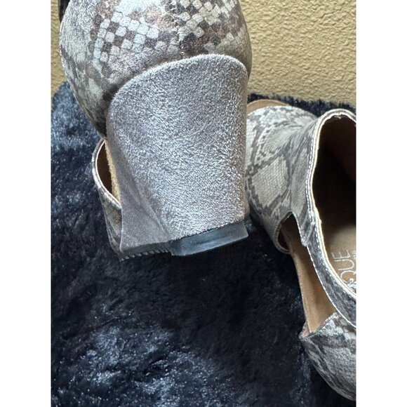 Boutique By Corkys Womens Snakeskin Open Toe Wedges Size 6 - Picture 5 of 8